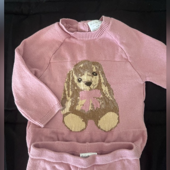 Rock A Bye Baby Boutique Sweater and Pants Set with Dog Design - Picture 2 of 6